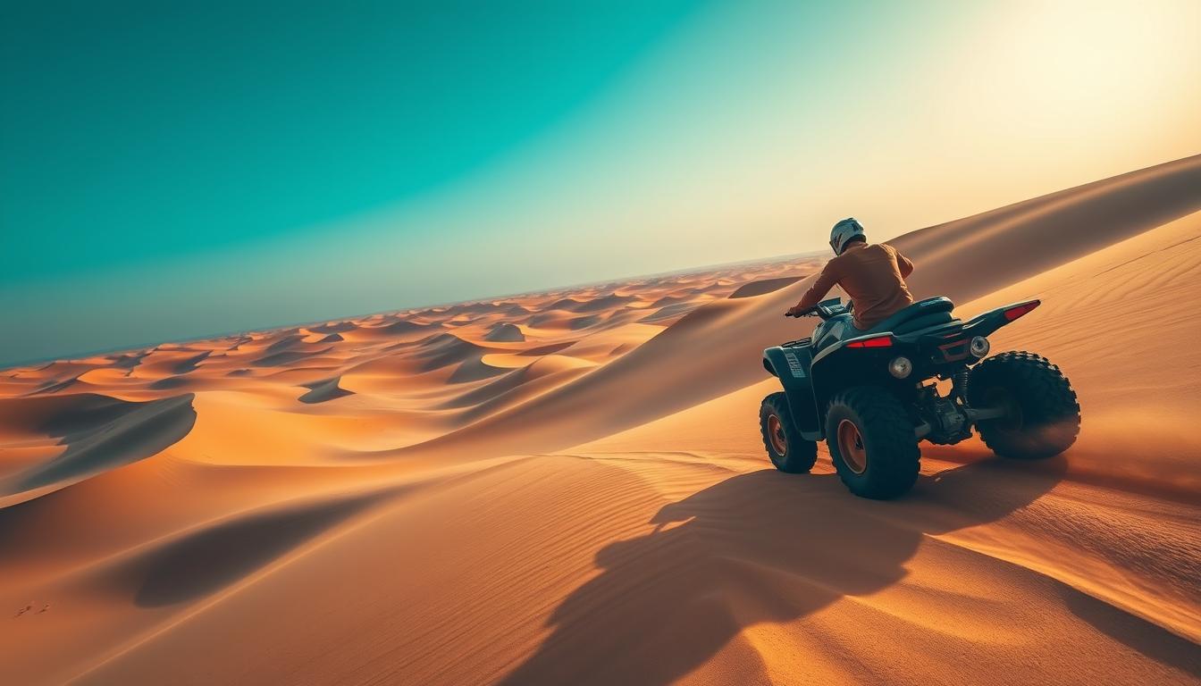 sand dune quad biking dubai