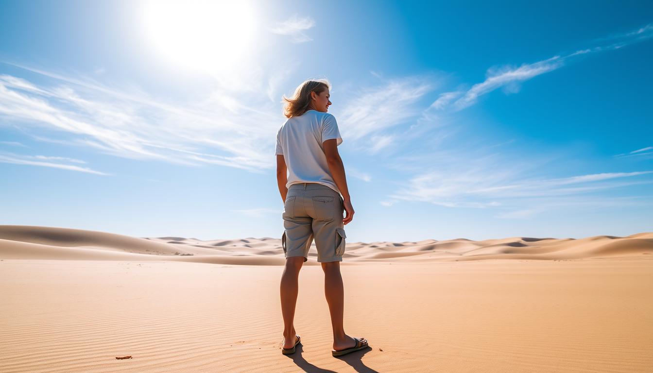 Can I wear shorts in Dubai desert?