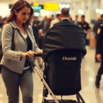 How do you take a buggy on a plane?