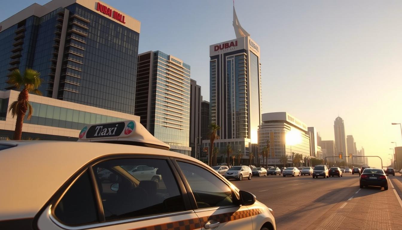 How much is a taxi from Dubai Mall to Dubai outlet mall?