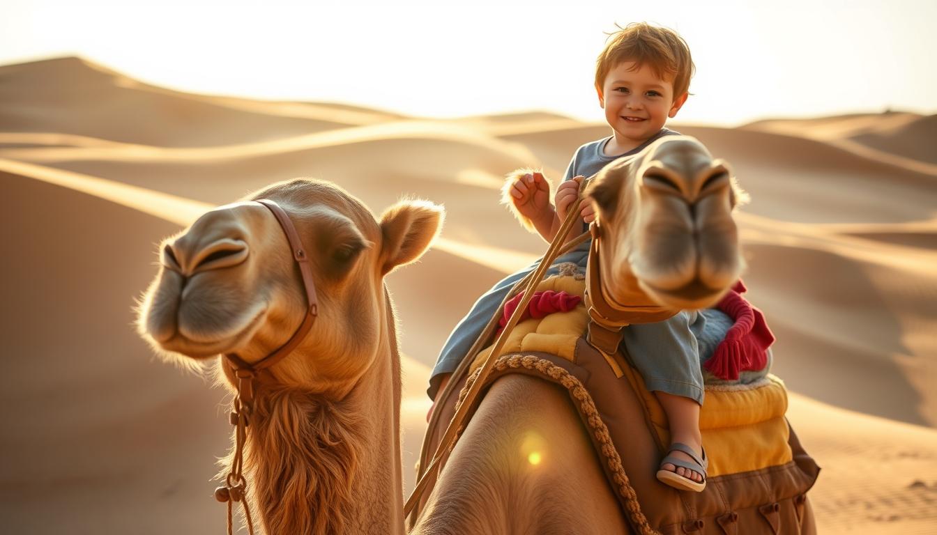 How old do you have to be to ride a camel in Dubai?