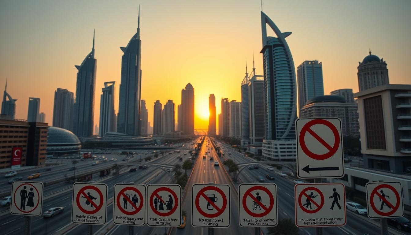 What are the don'ts in Dubai?