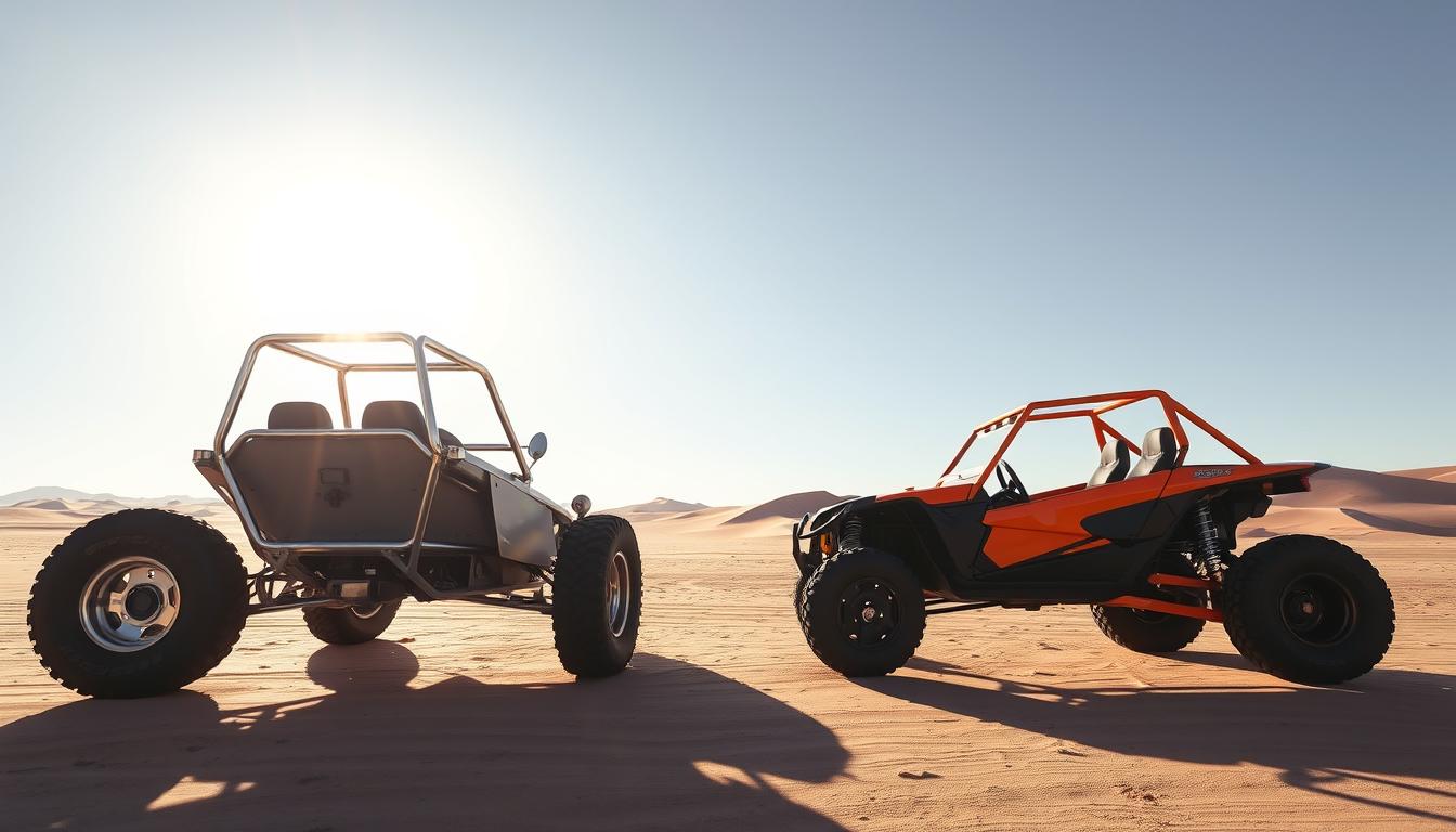 What is the difference between a sand rail and a dune buggy?