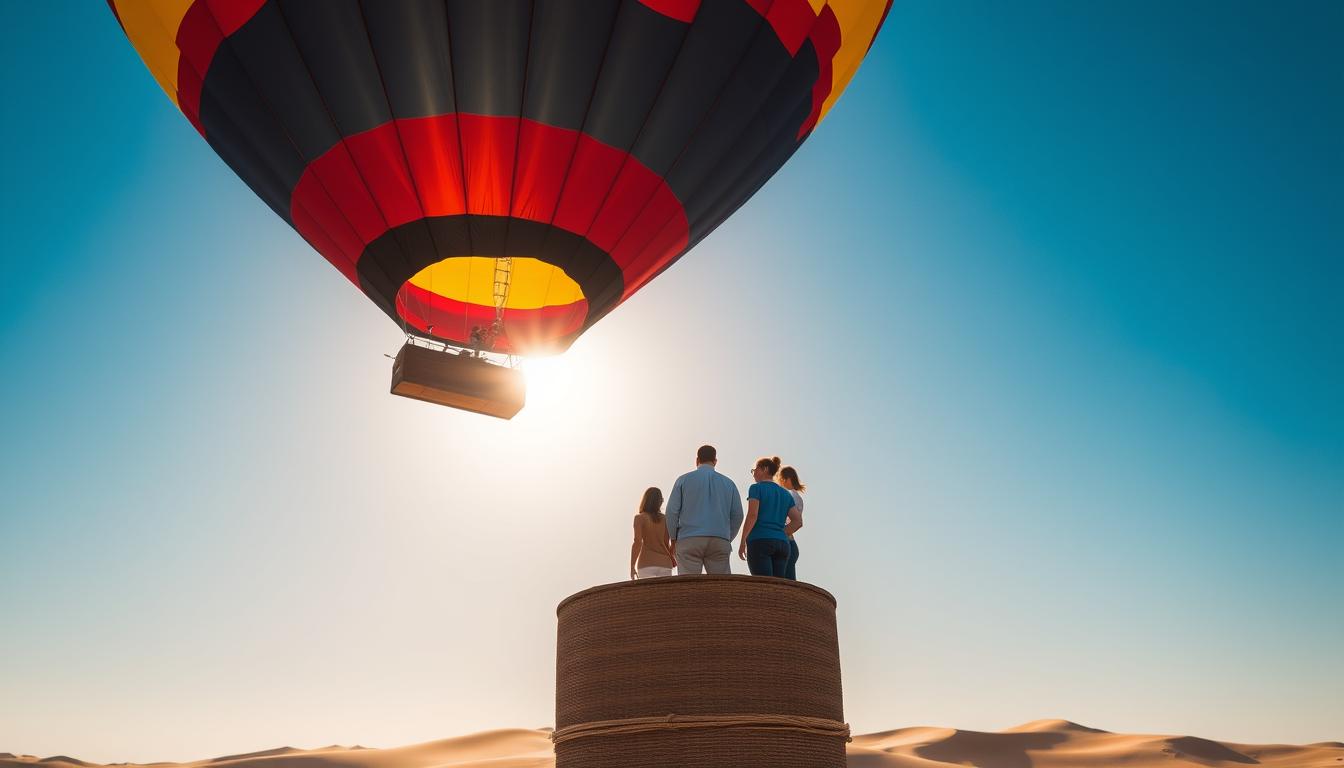 Can you sit on top of a hot air balloon?