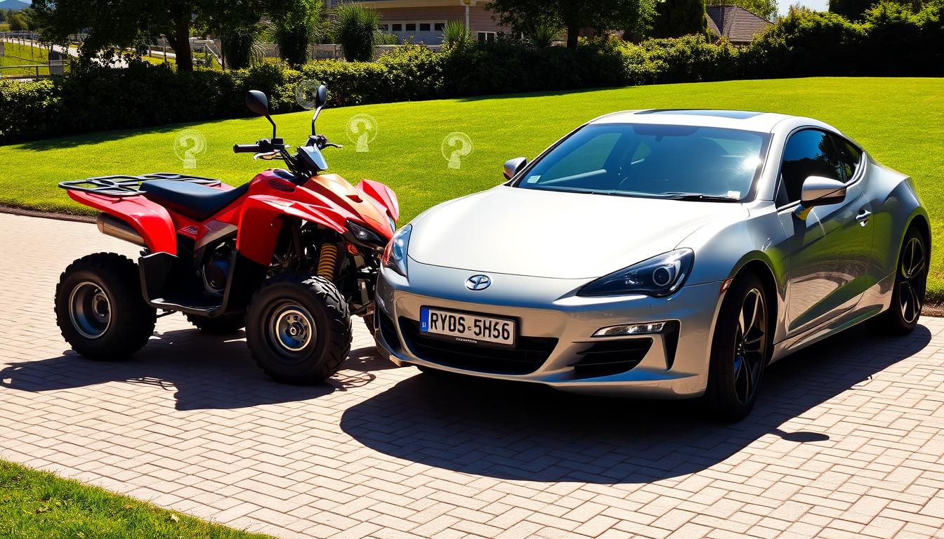 Does a car Licence cover a quad bike?