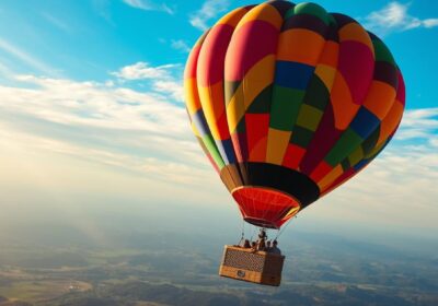 How long do you stay up in a hot air balloon?