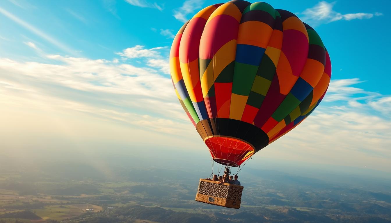 How long do you stay up in a hot air balloon?