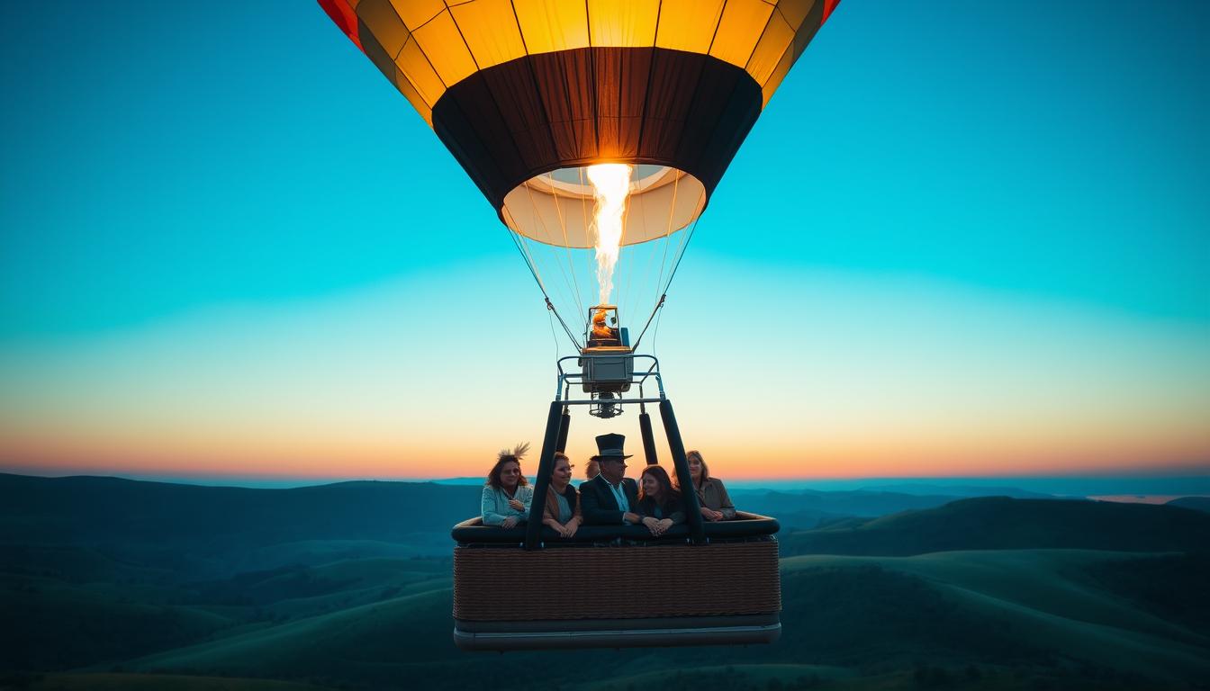 How many passengers can fit in a hot air balloon?