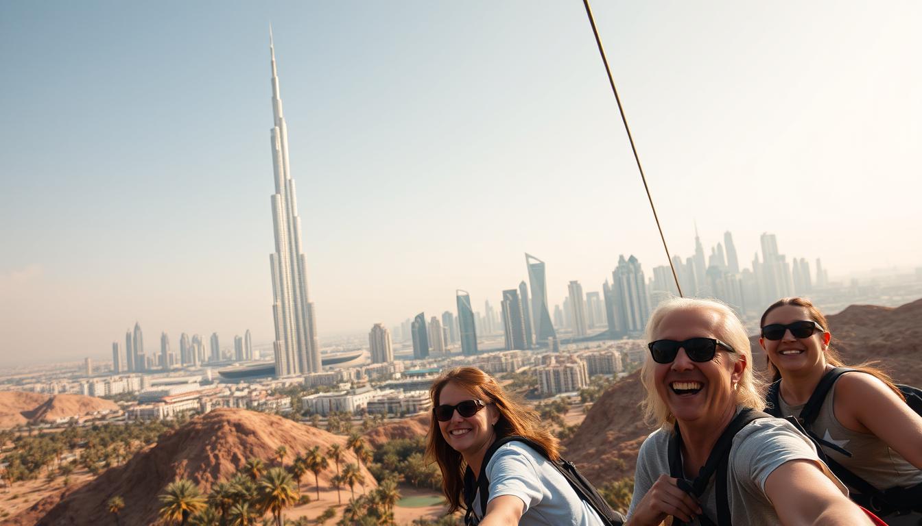 How much does it cost to zipline in Dubai?