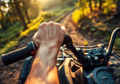 How to brake on a quad bike?