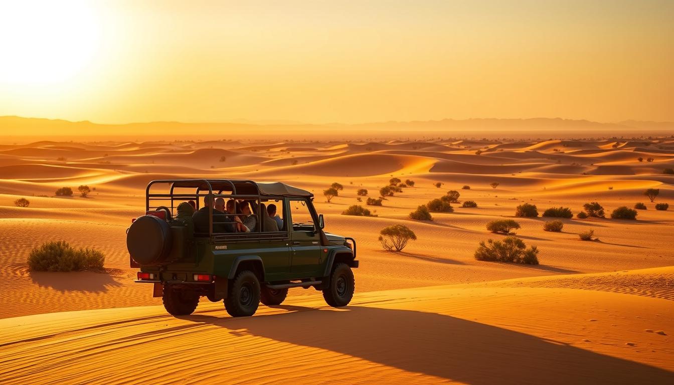 What is included in the desert safari package?