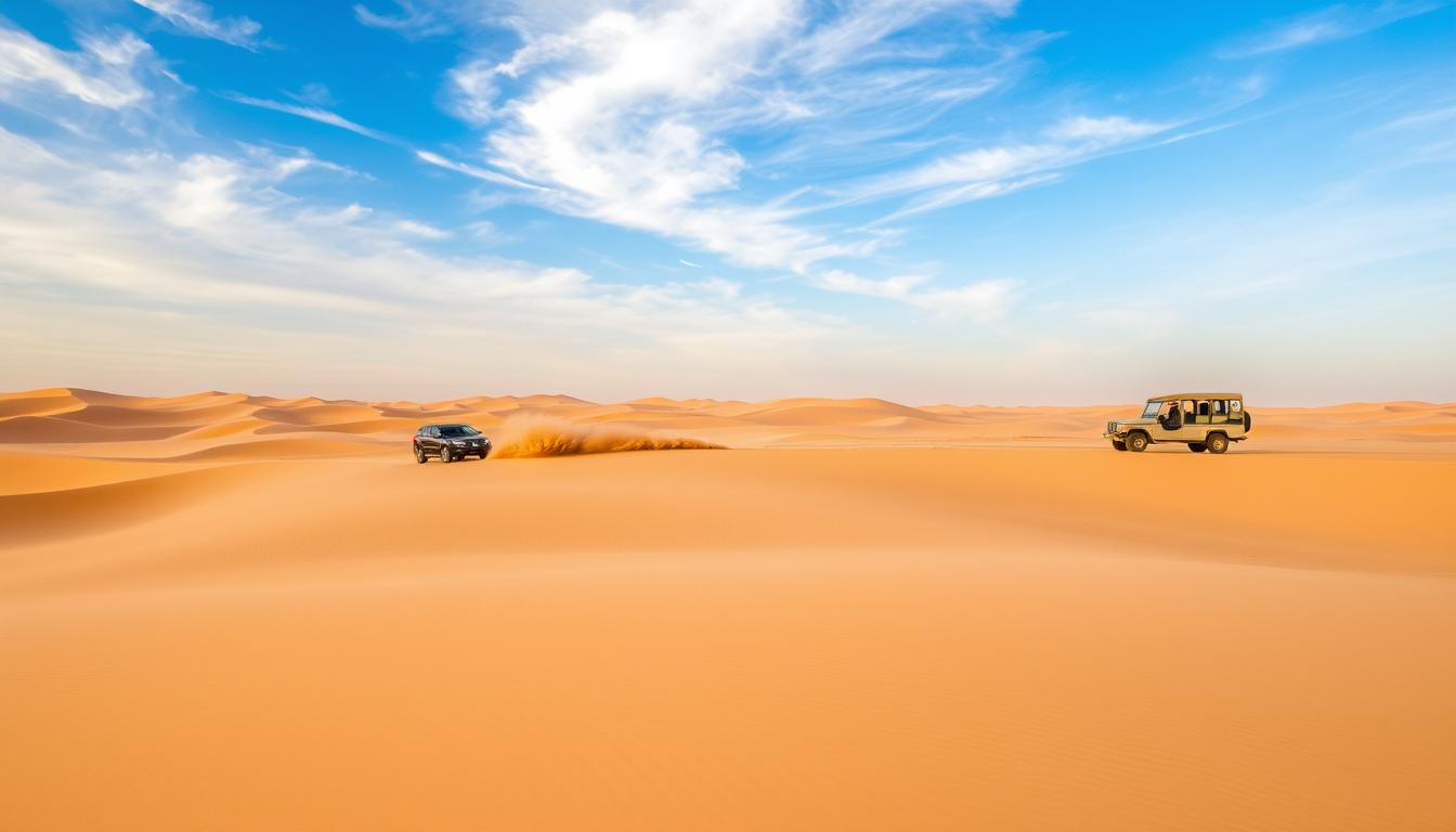 What is the difference between dune bashing and desert safari?