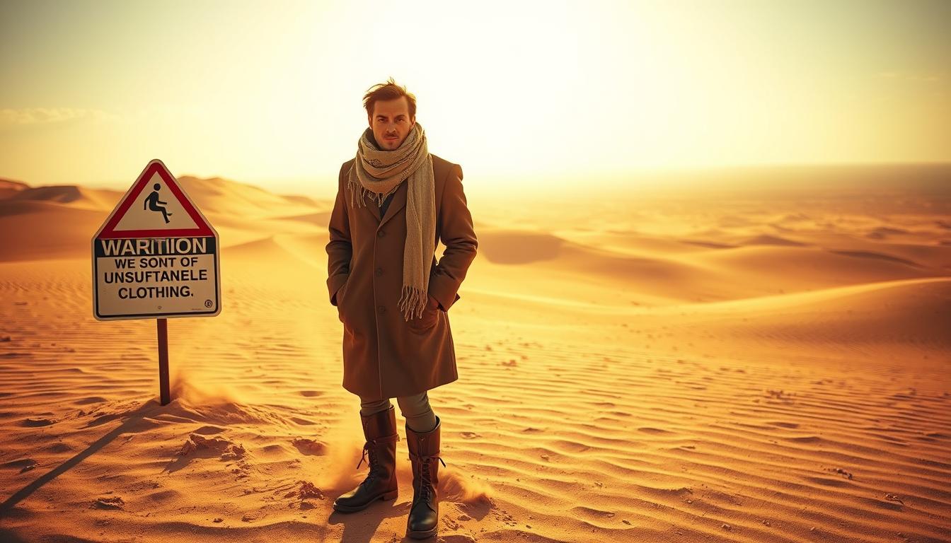 What not to wear in the desert?
