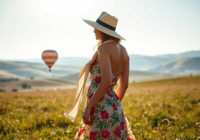 What to wear on a hot air balloon for a woman?
