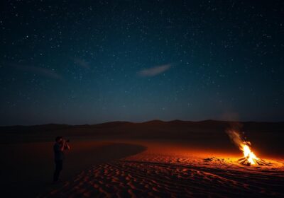 Starry Night Desert Photography Dubai