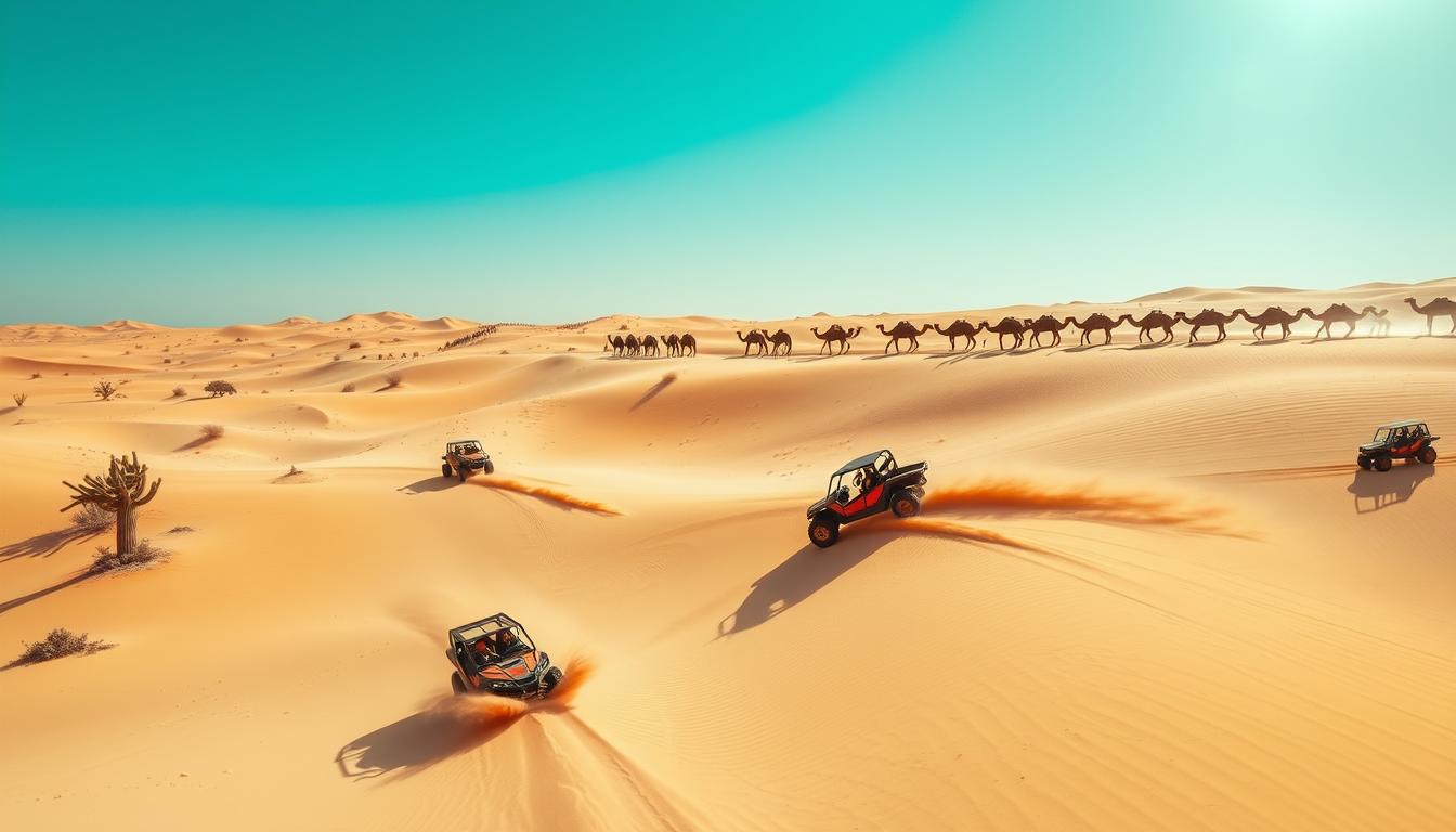 Combine Dune Buggy Rides with Camel Trekking for a Full Desert Experience
