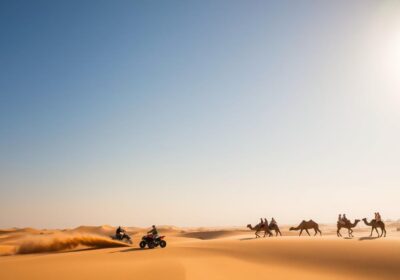 Combining Quad Biking with Dune Bashing and Camel Riding
