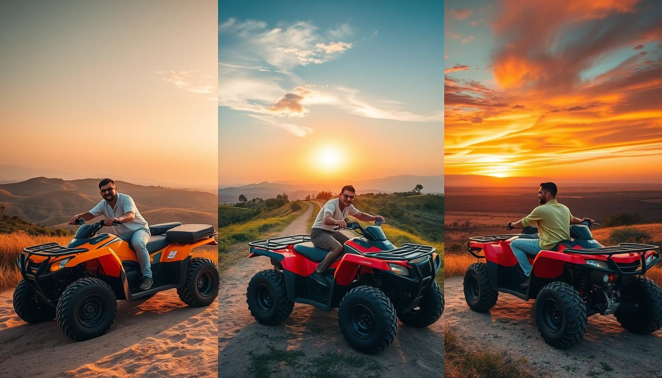 Comparing Morning, Afternoon & Sunset Quad Bike Rides