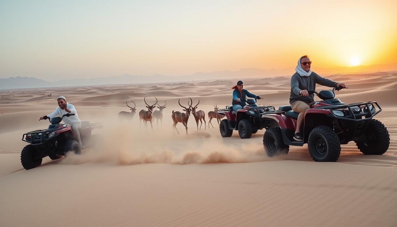 Desert Wildlife Encounters During Quad Biking in RAK