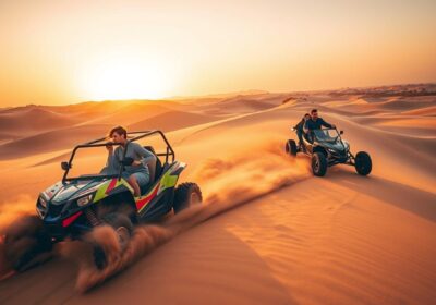 Exploring the Mleiha Desert on a Dune Buggy
