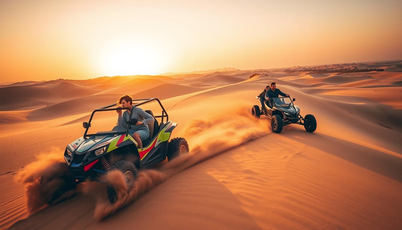 Exploring the Mleiha Desert on a Dune Buggy