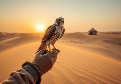 Falcon Photography in Sharjah Desert Camps