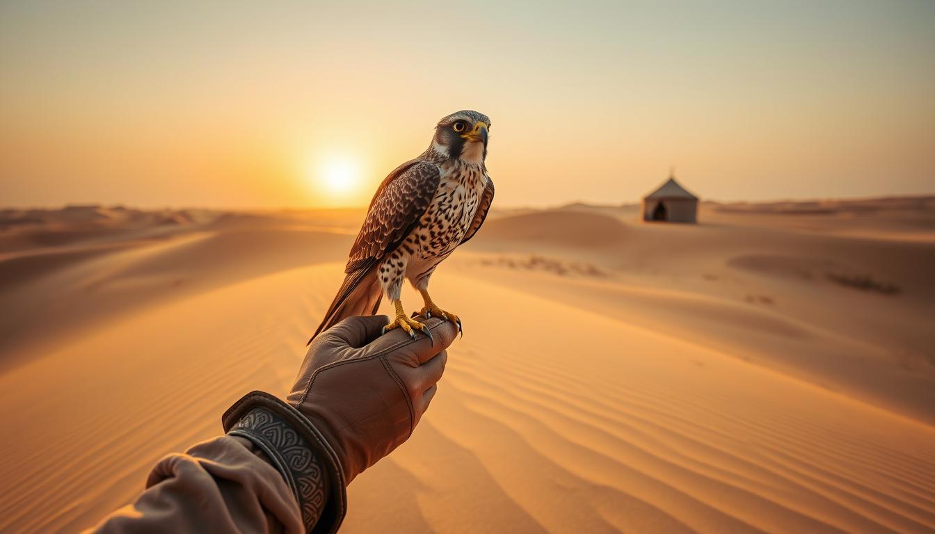 Falcon Photography in Sharjah Desert Camps