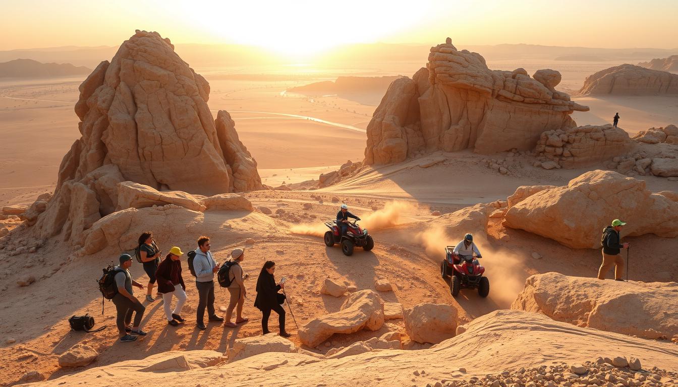Mleiha Fossil Rock Hiking + Quad Bike Tour