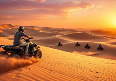 Sunset Quad Biking in Sharjah’s Golden Desert