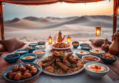 Traditional Emirati Food Served in Desert Camps